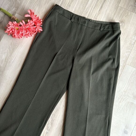 Thalian Olive Green Pants, Professional Slacks Size 14 - Picture 3 of 5